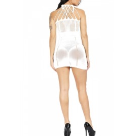 Apparel Sheer Chemise Strappy White