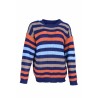 Striped Long Sleeve Sweater Blue