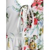 Cami Floral Print Lace Up Dress - Multi-d M