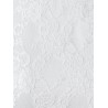 Lace Panel Long Sleeve A Line Dress - White M