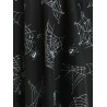 Halloween Spider Web Print Dress - Black S