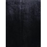 Hollow Out Long Sleeve Velvet Dress - Black M