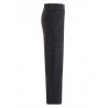 Elastic Striped Pleat Pants - Black L