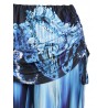 Cinched Elastic Waist Printed Pants - Multi-a M