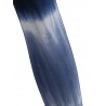 Elastic Waist Tie Dye Pencil Pants - Silk Blue M