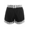 Lace Invisible Zipper Shorts - Black S