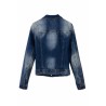 Blue Womens Vintage Denim Long Sleeves Cool Jacket