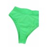 Apparel Bandeau High Waisted Swimwear Bottoms Set Two Piece Swimsuits Green
