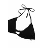 Black Pretty Womens Apparel Halter Crop String Swimwear